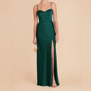 Birdy Grey Jessica Dress Matte Satin Emerald